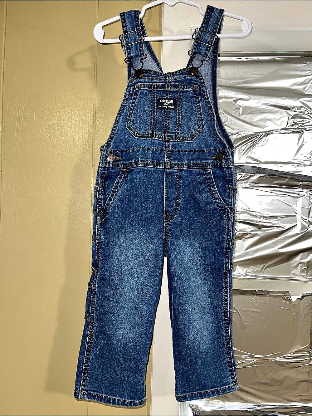 OshKosh B'gosh Classic Denim Overalls Blue Girls 2T